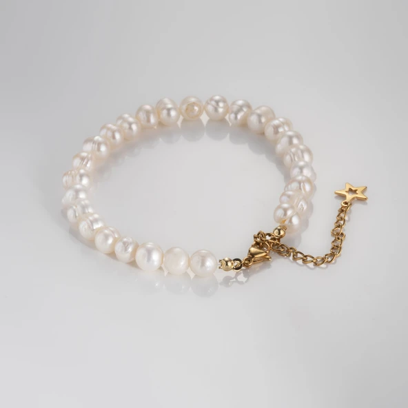 MK TASARIM Gerçek İnci Bileklik MKT.3.10001.1 - Resim 2