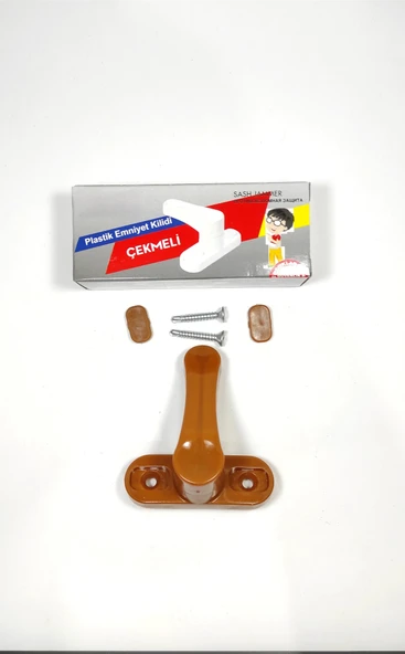 1 Adet Pvc Kapı Pencere Pimapen Çocuk Emniyet Kilidi Hırsız Güvenlik Mandalı Plastik - Resim 2