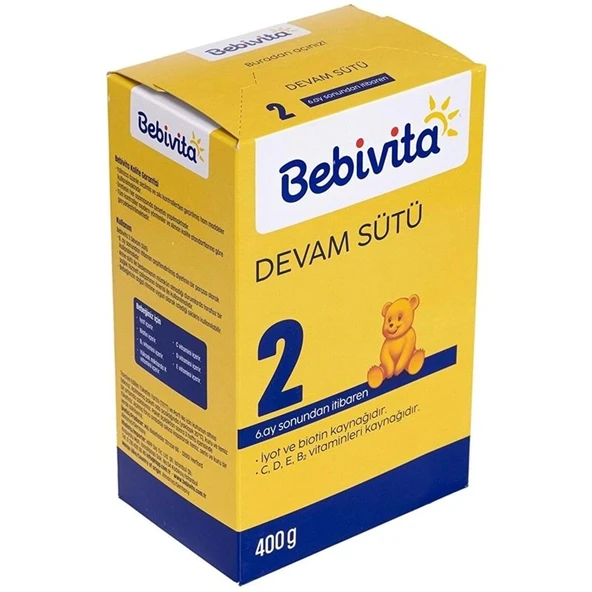 Bebivita Bebek Sütü 400GR No:2 (6-12 Ay) ürün görseli 1