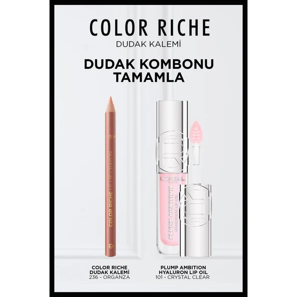 L'Oréal Paris Color Riche Dudak Kalemi - 236 Organza - Resim 3
