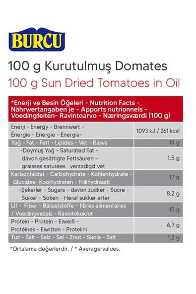 Burcu Güneşte Kurutulmuş Domates 100 gr - Resim 2