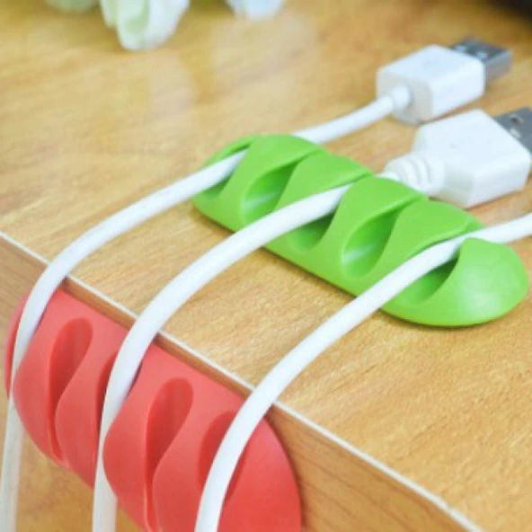 Kablo Tutucu 5 Kanallı 3 Adet - Kablo Karmaşıklığına SON! ürün görseli 1