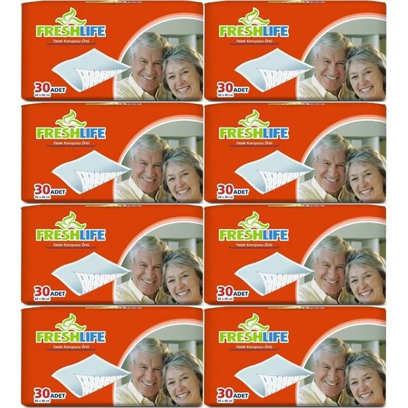 FreshLife Hasta Yatak Koruyucu 60*90CM 240 Adet (8PK*30) ürün görseli 1