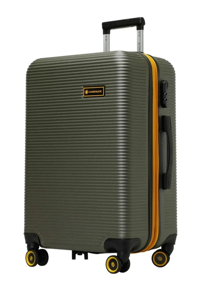 Lumberjack Barselona Haki Renk Kabin Boy Valiz - Resim 2