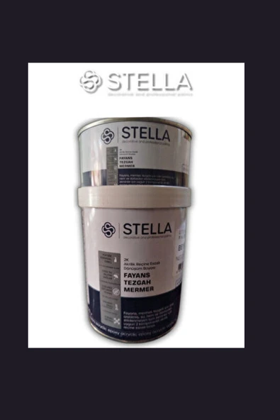 Stella Fayans Boyası – Tezgâh, Mermer, Ahşap, Mobilya, Cam, Seramik ve Kapı Yüzeyleri İçin Çok Amaçlı Boya | 1 LT - Resim 3