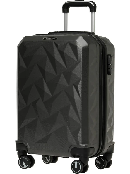 Lumberjack Hexagon Antrasıt Renk Orta Boy Valiz - Resim 2