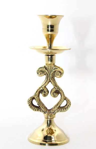 Tekli Pirinç Şamdan Model 5 ürün görseli 1