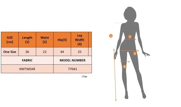 Kadın Belinden Bağlamalı Mini Triko Short - Resim 4