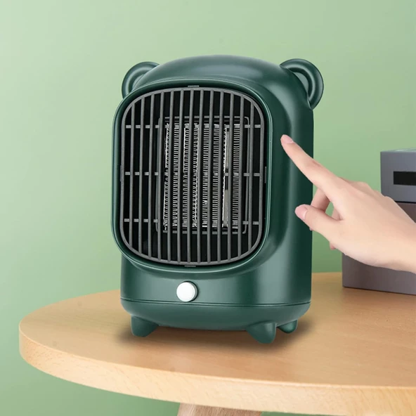 Mistaha 500W Elektrikli Uzay Isıtıcı PTC Hızlı Isıtma Güvenli Isıtıcı Ev Ofis Odası Masası Kapalı Kullanım için Sabit Sıcaklık Mini Uzay Isıtıcı - Resim 2