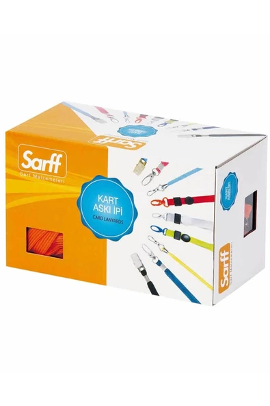 Metal Klipsli Kart Askı İpi Kırmızı ürün görseli
