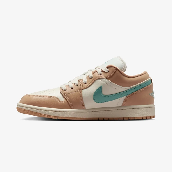 NİKE Jordan Air 1 Low Kadın Bej Spor Ayakkabı DC0774-130 - Resim 4