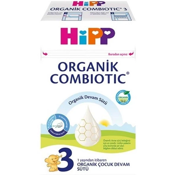 Hipp Organik Combiotic Devam Sütü 600GR No:3 (1 Yaşından İtibaren) ürün görseli 1