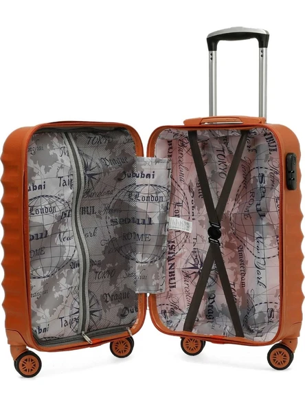 Lumberjack Newyork Kiremit Renk Büyük Boy Valiz - Resim 3