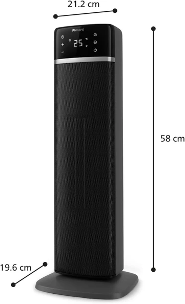 Philips 5000 Serisi Enerji Verimli Bağlantılı Kule Fan Isıtıcı, 2000W - Resim 2