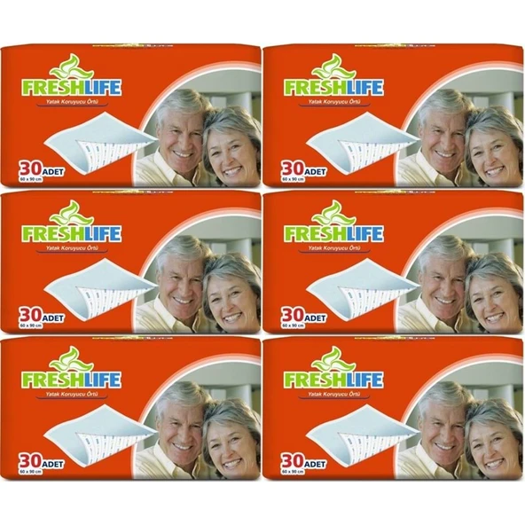 FreshLife Hasta Yatak Koruyucu 60*90CM 180 Adet (6PK*30) ürün görseli 1