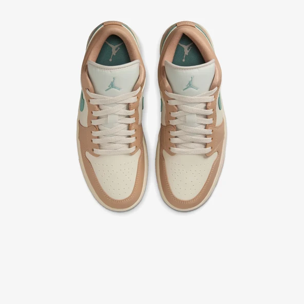 NİKE Jordan Air 1 Low Kadın Bej Spor Ayakkabı DC0774-130 - Resim 6