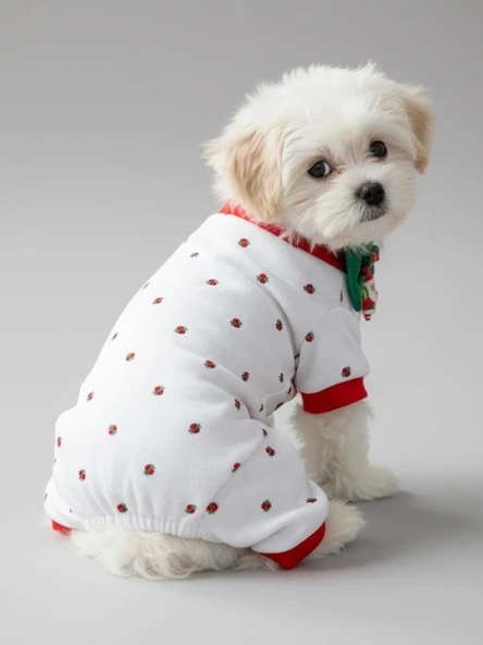 Berry Köpek Uyku Takımı | Pamuklu Penye Köpek Tulumu ve Mini Yastık | Küçük Irklar İçin | Tüy Dökülmesini Azaltır - Resim 5