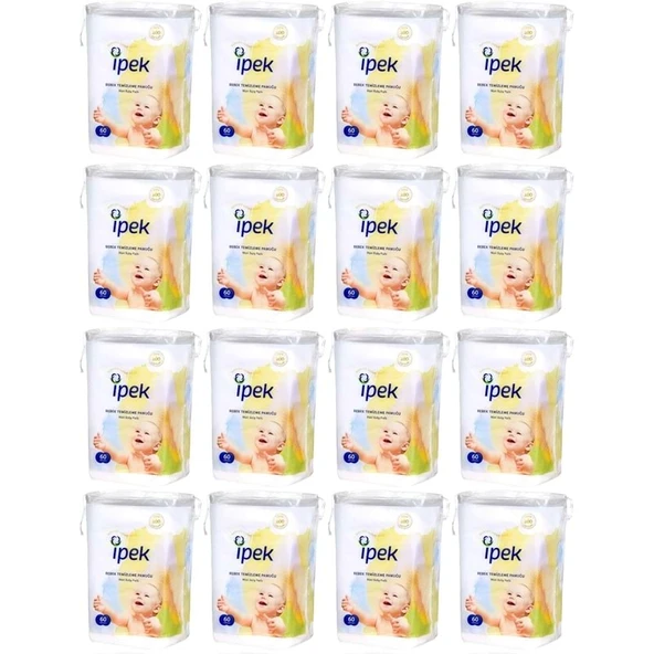 İpek Bebek Temizleme Pamuğu 960 Adet (16Pk*60) ürün görseli 1