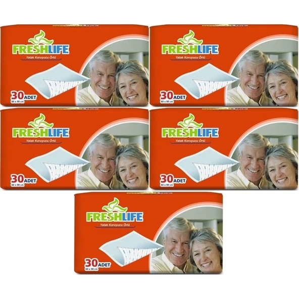 FreshLife Hasta Yatak Koruyucu 60*90CM 150 Adet (5PK*30) ürün görseli 1