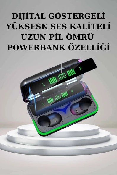 Kadınlara Özel Bileklik Hediyeli Akıllı Saat ve Dijital Göstergeli ANC Özellikli Bluetooth Kulaklık - Resim 4