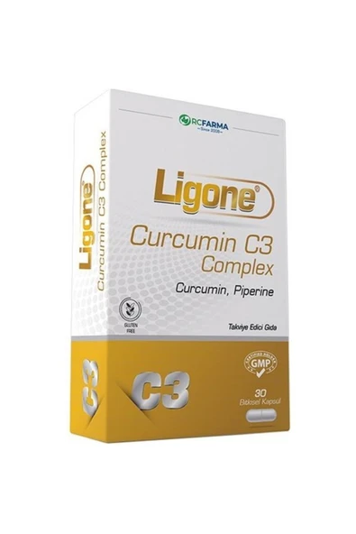Lıgone Curcumin C3 Complex 30 Bitkisel Kapsül ürün görseli 1