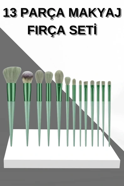 13 Parça Makyaj Fırça Seti Far Fırçası Allık Fırçası Yumuşak Uçlu ürün görseli 1