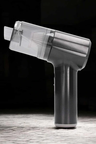 Üflemeli Güçlü Vakumlu Ev Ofis Araç Süpürgesi El Süpürgesi Şarjlı - Resim 5