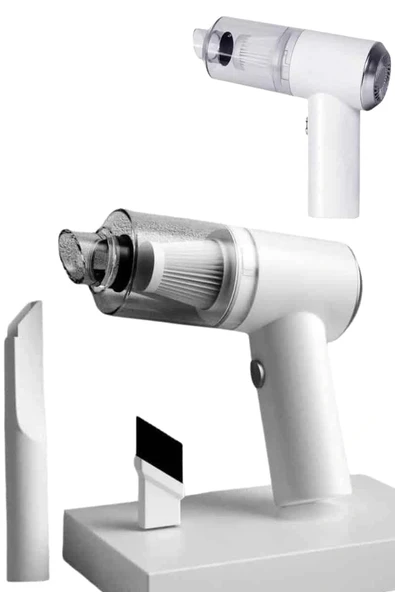 Vakumlu Araç İçi Süpürge Taşınabilir Pratik Şarjlı Temizlenebilir - Resim 3