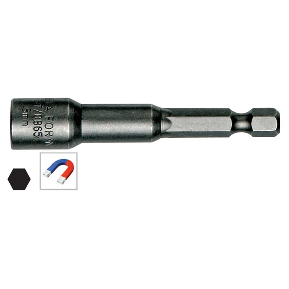 Ceta Form Bt/1465 14 Mm Manyetik Lokma Uç (Somun Tutucu) - 65 Mm ürün görseli