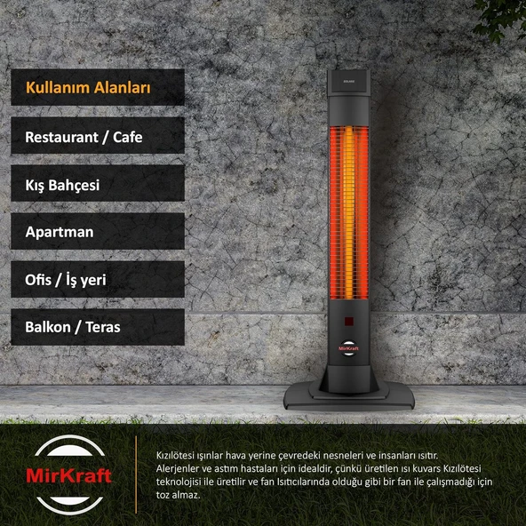 MirKraft Solaris 2200 W Elektrikli Isıtıcı - Resim 3