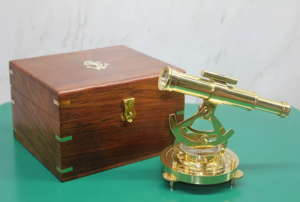 Ahşap Kutulu Pusulalı Dürbün Büyük Boy ürün görseli