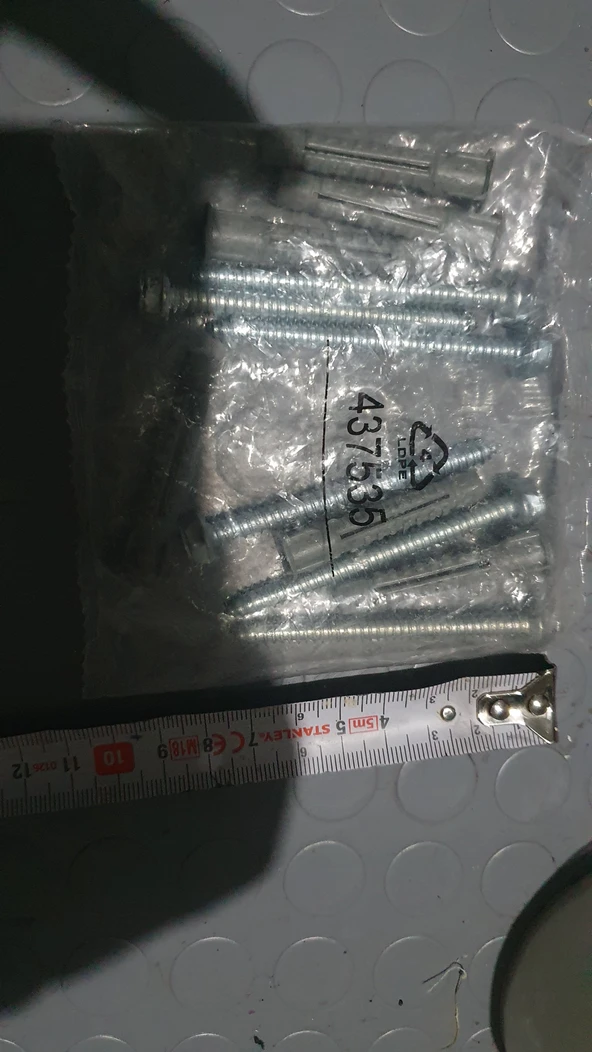 80x3,8 mm 6 adet dubel ve vida paketi ürün görseli