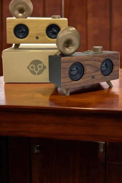 Nostaljik Görünümlü Bluetooth Bağlantılı Speaker - Resim 4