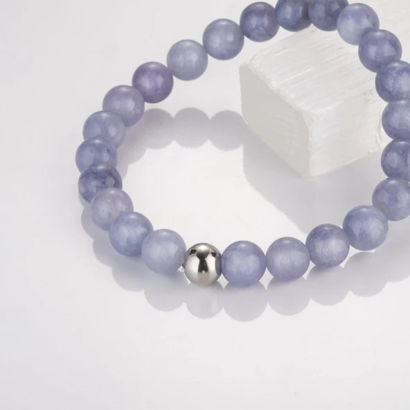 MK TASARIM Gerçek Mor Kuvars Bileklik MKT.2.10001 - Resim 3