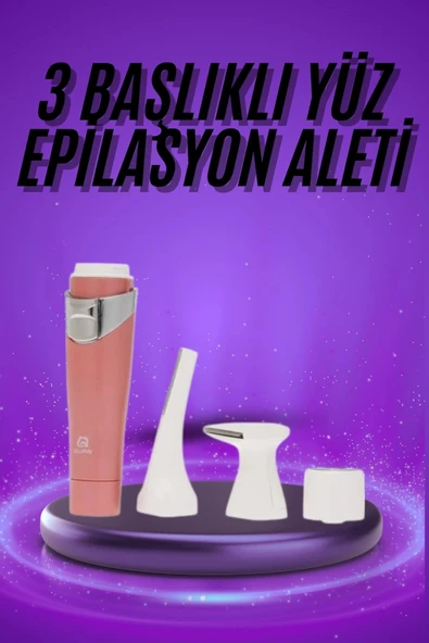 Tüm Cilt Tipleri Için 3 Başlıklı Yüz Çene Kıl Tüy Alma Tüm Cilt Tiplerine Uygun ürün görseli
