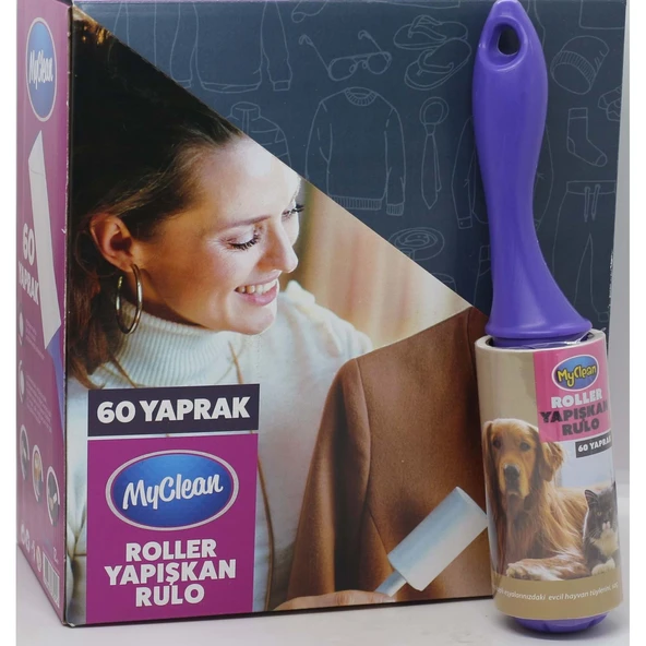 MyClean Yapışkanlı Tüy Toplama Rulosu 60 Yapraklı - 1 Adet - Resim 2