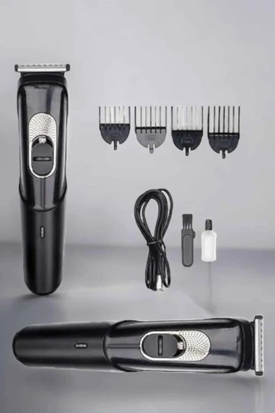 Saç Sakal Vücut Şarjlı Kablosuz Tıraş Makinesi Profesyonel Paslanmaz Çelik - Resim 3