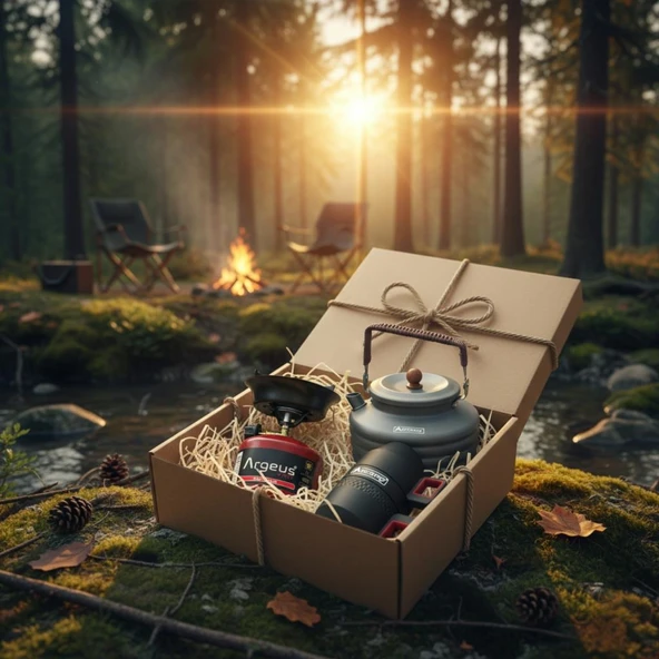 Kahve Tutkunlarına Özel 3’lü Kamp Hediye Seti ürün görseli