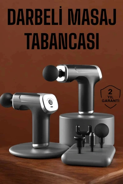 4 Başlıklı Darbeli Şarjlı Masaj Aleti Tabancası Kablosuz ürün görseli