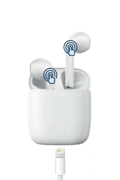 Yeni Nesil Çift Mikrofonlu Dokunmatik Kablosuz Bluetooth Kulaklık - Resim 6