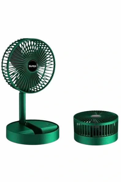 3 Kademe Hız Ayarlı Vantilatör Telefon Standlı Şarjlı Katlanabilir Soğutucu Pervane - Resim 4