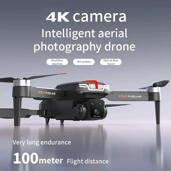 Çeşithane C13S HD Kamera Drone – Fırçasız Motorlu, Optik Akış Sabitleme, GPS Destekli, LED Işıklı Katlanabilir Profesyonel Quadcopter Drone - Resim 5