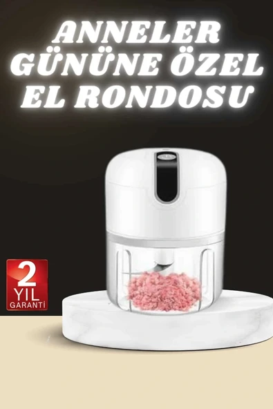 Anneler Gününe Özel Hediye El Rondosu Doğrayıcı Şarjlı Taşınabilir ürün görseli