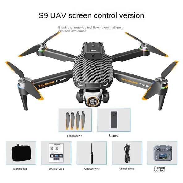 Çeşithane 9 Pro 4K Kamera Drone – Uzaktan Kumandalı Mini Quadcopter, Çocuklar İçin Uygun, Katlanabilir RC Drone, Hafif & Taşınabilir Tasarım - Resim 4