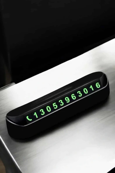 Araba Park Numaratörü Araç İçi Numaralık Değiştirilebilir Çevirmeli Mini - Resim 5