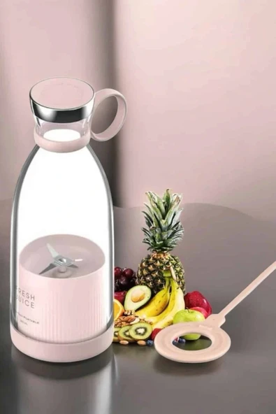 El Blender Bardak Blender Şarjlı Taşınabilir Meyve Sıkcağı Smoothie - Resim 5