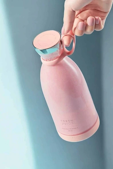 Bardak Blender Smoothie Meyve Sıkacağı Şarjlı Cam Taşınabilir - Resim 4