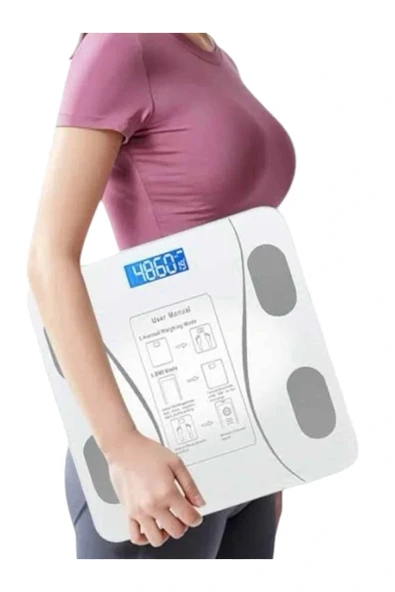 Akıllı Tartı Bluetooth Bağlantılı Yağ Ölçebilen Tartı Yeni Nesil - Resim 2