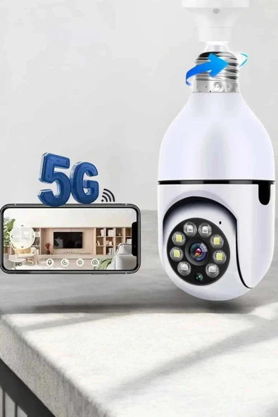 Güvenlik Kamerası Wifi Kamera Duylu Ev Kamerası Wifi Bağlantılı Dönebilen - Resim 6