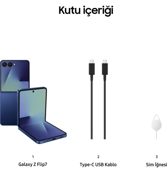 Samsung Galaxy Z Flip7 512 GB 12 GB Ram Gölge Mavisi (Samsung Türkiye Garantili) - Resim 7